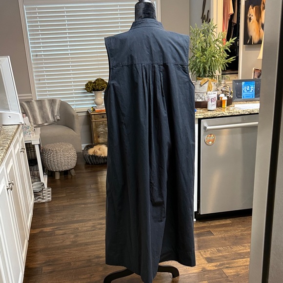 Banana Republic Classic Black Cotton Dress XL - Picture 3 of 5